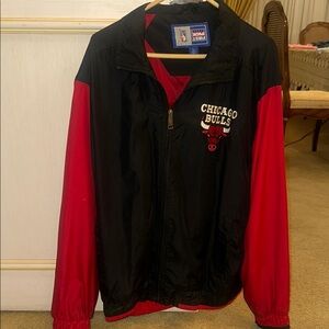STARTER Black and Red Windbreaker Jacket